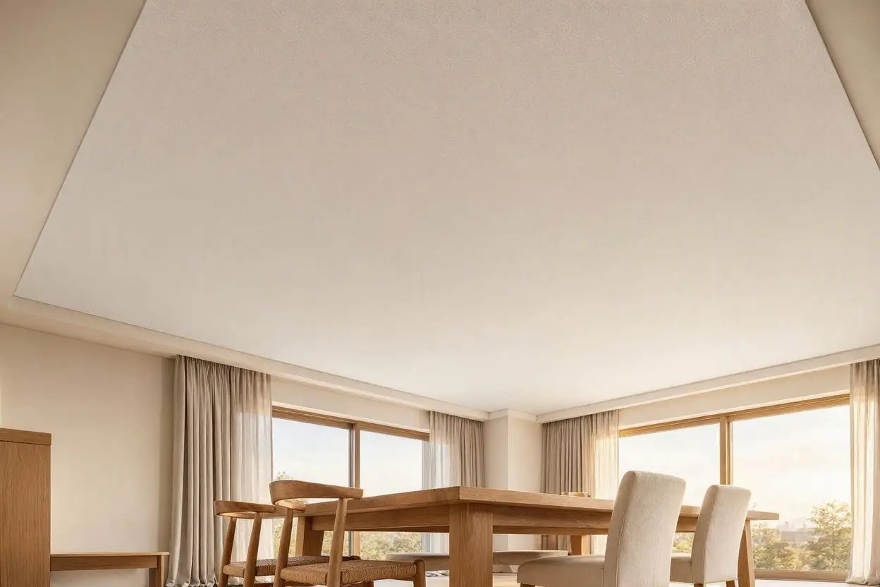 Фактурні тканинні стелі європейських брендів Мікрорельєф фактури тканинного полотна крупним планом